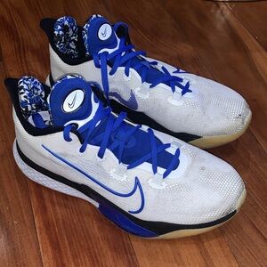 Nike mens basketball Blue and White Sneakers size 15